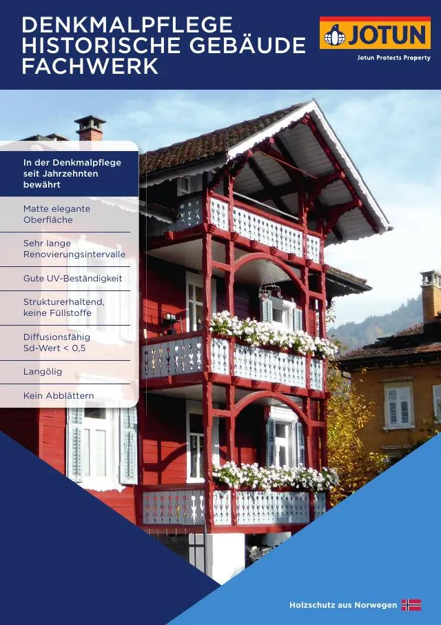 Frontseite: Denkmalpflege mit Farbtonkarte